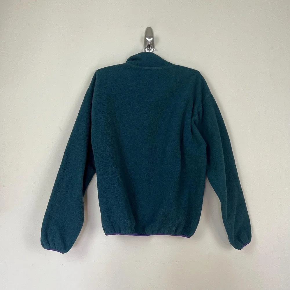 vintage 80s 90s Columbia fleece pullover Synchilla jade teal jacket usa mens M